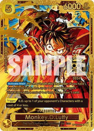 Image of Monkey.D.Luffy (Championship 2024 World Final 1st Place) (OP07-109) - One Piece Promotion Cards Foil